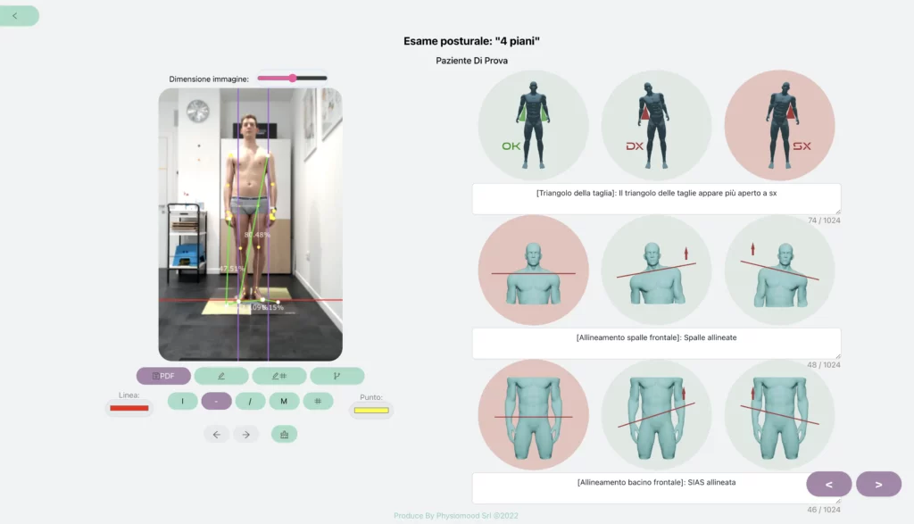 Esecuzione esame 4Piani del Software Physiocheck App.